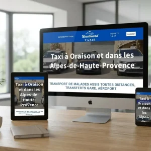 Maquette du site Boudouard Taxis