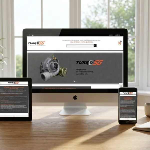 Boutique en ligne PrestaShop Turbo SG - turbocompresseurs neufs et reconditionnés